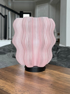 Light Pink Wavy Table Lamp