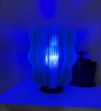 Olive Green Wavy Table Lamp