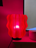 Orange Wavy Table Lamp